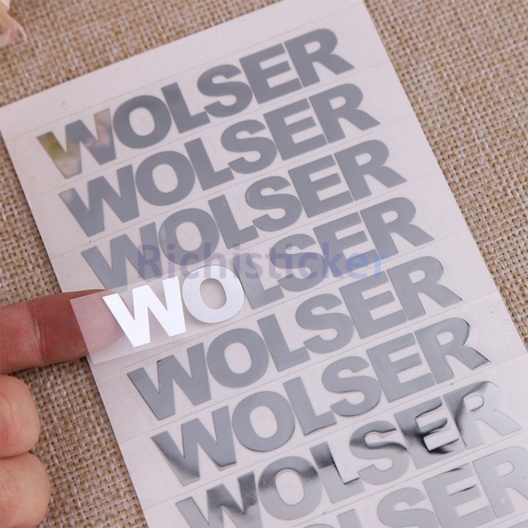 Nickel Metal Stickers with Strong Glue