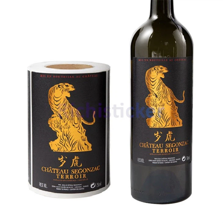 Bronzing Self-Adhesive Wine Labels